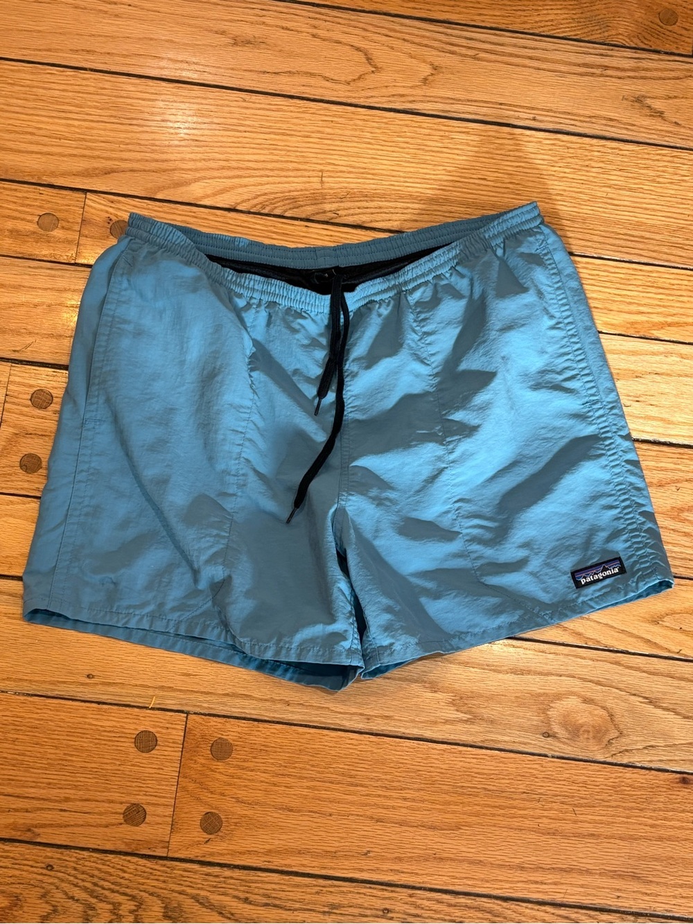 Patagonia Light Blue Men’s Baggies Swim Shorts w Liner size medium